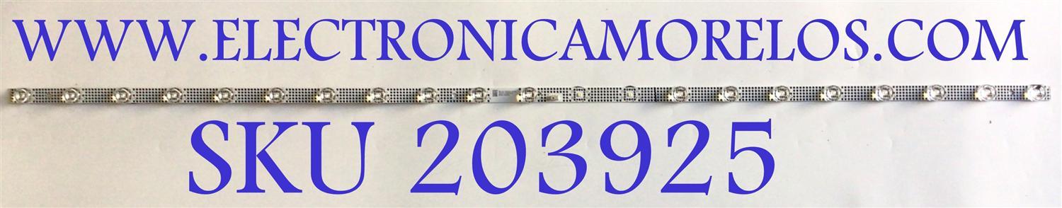 LEDS PARA TV HISENSE / NUMERO DE PARTE B0101-000384 / 220225 / 03036 / LS2B09V3C / PANEL LSC400HN02-701 / MODELO 50S455